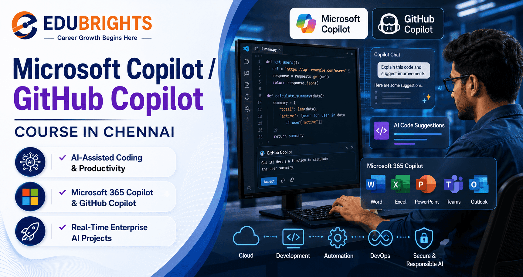 Microsoft Copilot / GitHub Copilot Course in Chennai thumbnail
