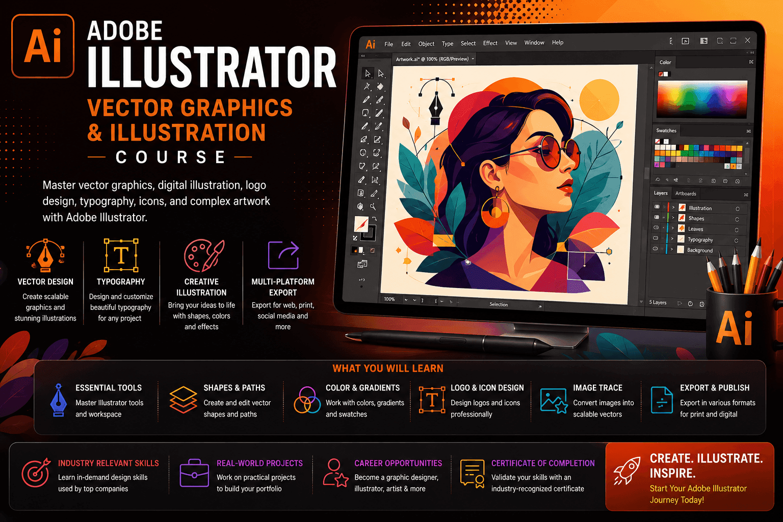 Adobe Illustrator – Vector Graphics & Illustration Course in Bangalore thumbnail