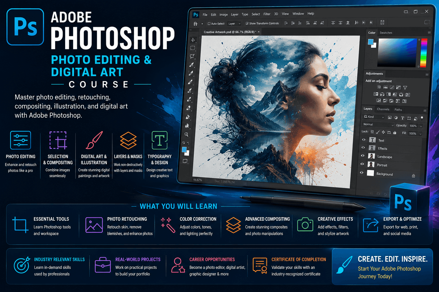Adobe Photoshop – Photo Editing & Digital Art Course in Bangalore thumbnail