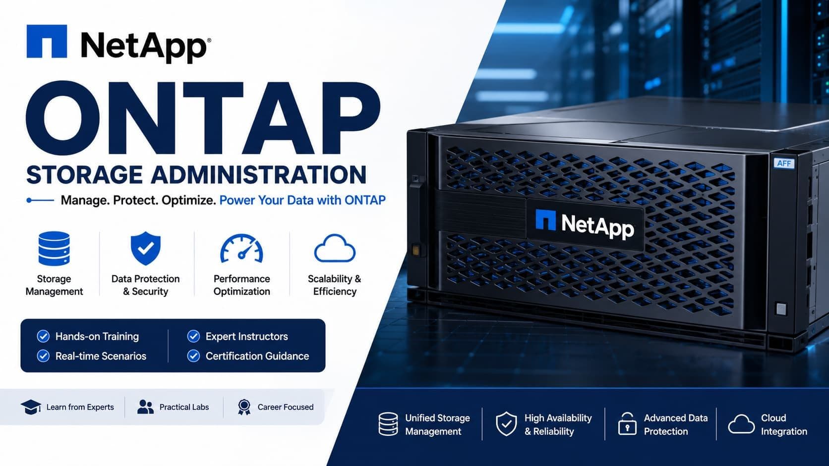NetApp ONTAP – Storage Administration Course in Chennai thumbnail