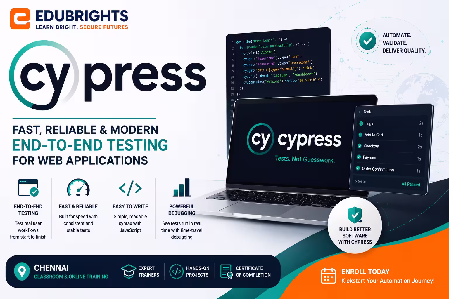 Cypress – Modern Frontend Testing Course in Chennai thumbnail