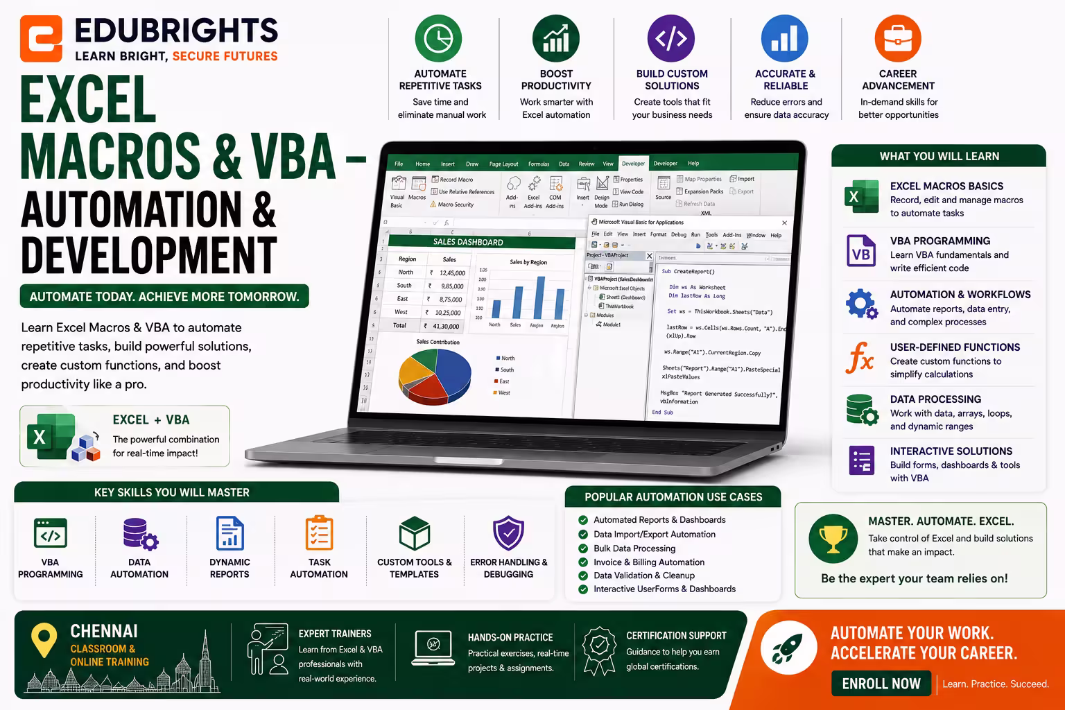 Excel Macros & VBA – Automation & Development Course in Bangalore thumbnail