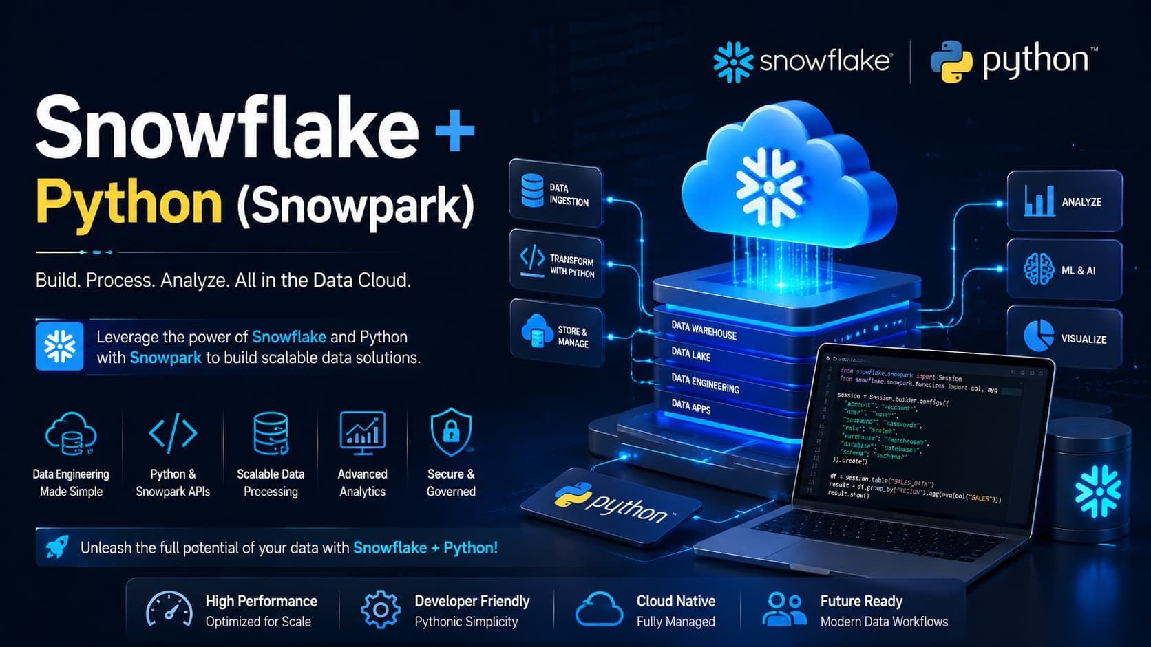 Snowflake + Python (Snowpark) Course in Chennai thumbnail