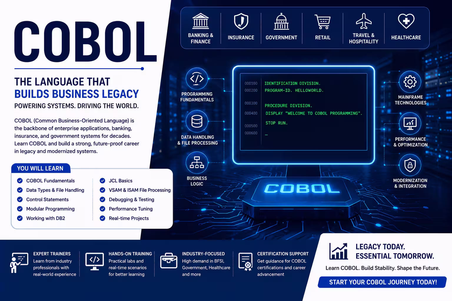 COBOL Training & Certification Course thumbnail